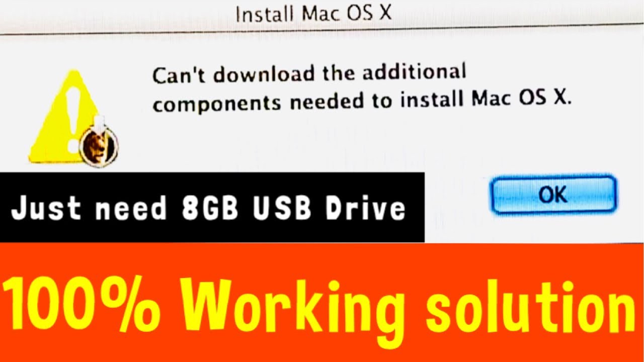 use transmac to make usb installer for mac os x